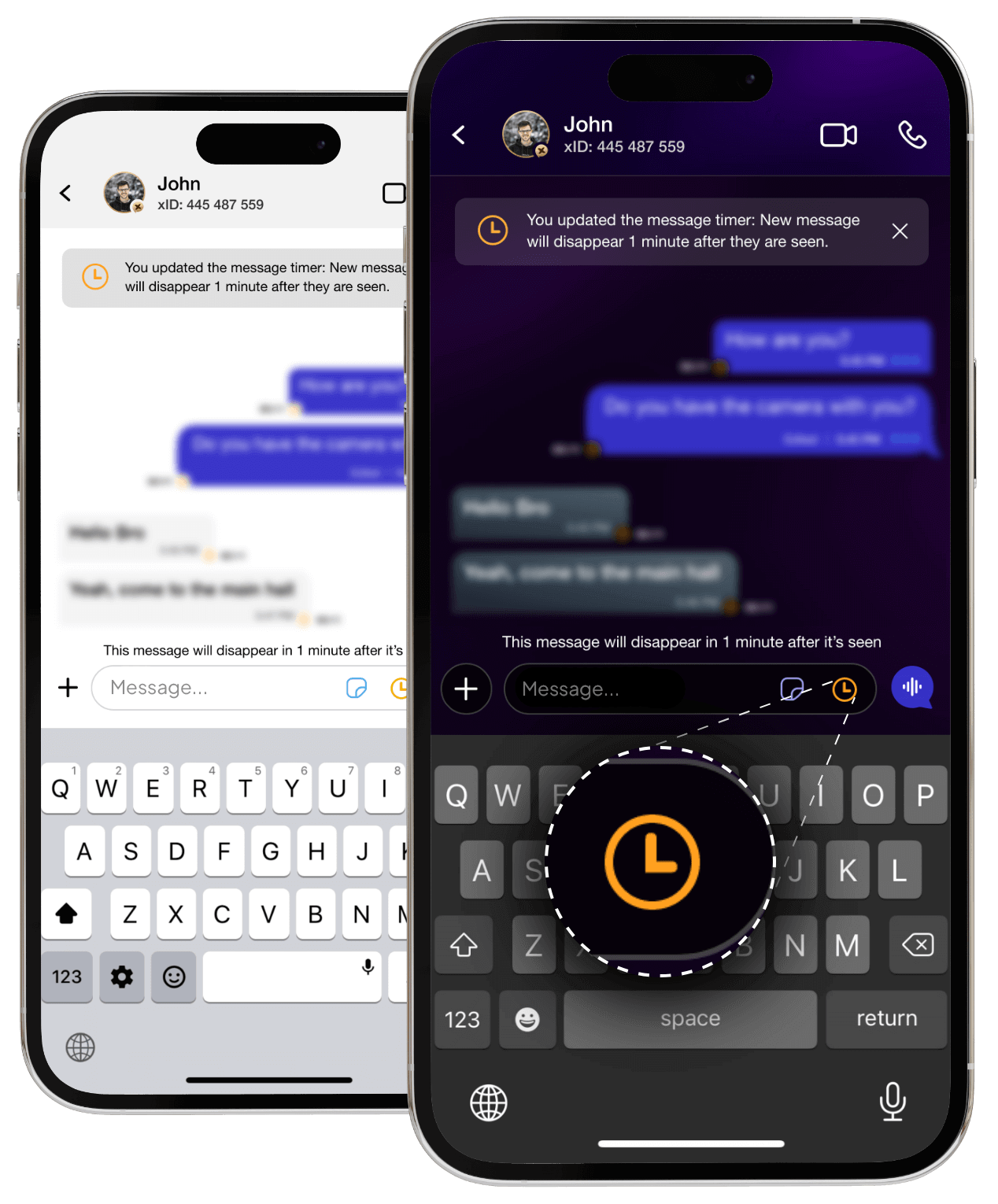 flicker mode secure messaging app