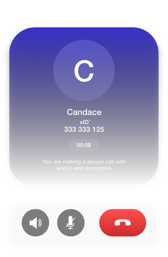 encrypted call screen